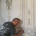 как выглядит альфрейная роспись